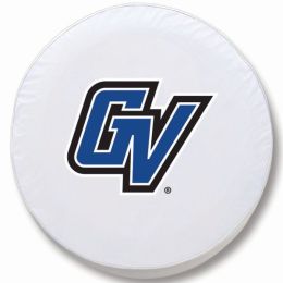 Grand Valley State Tire Cover w/ Lakers Logo - White Vinyl
