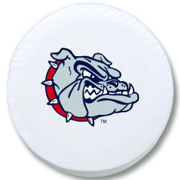 Gonzaga Tire Cover w/ Bulldogs Logo - White Vinyl