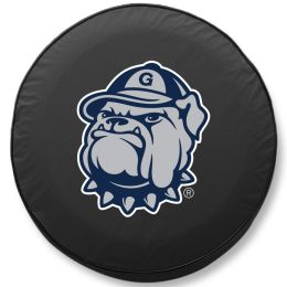 Georgetown Tire Cover w/ Hoyas Logo - Black Vinyl