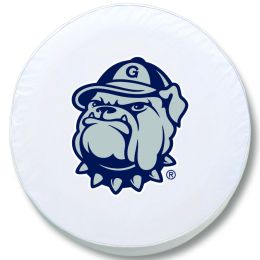 Georgetown Tire Cover w/ Hoyas Logo - White Vinyl