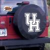 Houston Tire Cover w/ Cougars Logo - Black Vinyl