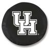 Houston Tire Cover w/ Cougars Logo - White Vinyl