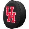 Houston Tire Cover w/ Cougars Logo - Black Vinyl