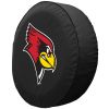 Illinois State Tire Cover w/ Redbirds Logo - Black Vinyl