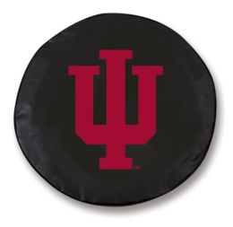 Indiana Tire Cover w/ Hoosiers Logo - Black Vinyl