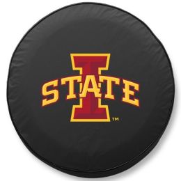 Iowa State Tire Cover w/ Cyclones Logo - Black Vinyl