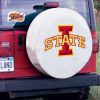 Iowa State Tire Cover w/ Cyclones Logo - White Vinyl