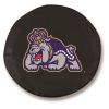 James Madison Tire Cover w/ Dukes Logo - Black Vinyl