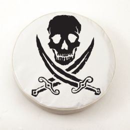 Jolly Roger Rough White Spare Tire Cover