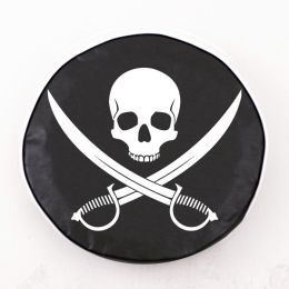 Jolly Roger Clean Black Spare Tire Cover