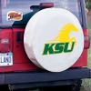 Kentucky State Tire Cover w/ Thorobreds Logo - White Vinyl