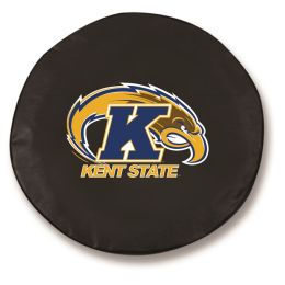 Kent State Tire Cover w/ Golden Flashes Logo - Black Vinyl