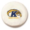 Kent State Tire Cover w/ Golden Flashes Logo - White Vinyl