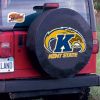 Kent State Tire Cover w/ Golden Flashes Logo - Black Vinyl