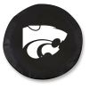 Kansas State Tire Cover w/ Wildcats Logo - Black Vinyl
