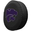Kansas State Tire Cover w/ Wildcats Logo - Black Vinyl