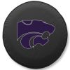 Kansas State Tire Cover w/ Wildcats Logo - Black Vinyl