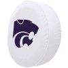 Kansas State Tire Cover w/ Wildcats Logo - White Vinyl