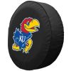 Kansas Tire Cover w/ Jayhawks Logo - Black Vinyl