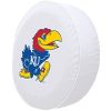 Kansas Tire Cover w/ Jayhawks Logo - White Vinyl