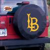 Long Beach State 49ers Tire Cover w/ 49ers Logo - White Vinyl