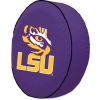 LSU Tire Cover w/ Tigers Logo - Purple Vinyl