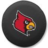 Louisville Tire Cover w/ Cardinals Logo - White Vinyl