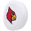 Louisville Tire Cover w/ Cardinals Logo - White Vinyl