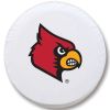 Louisville Tire Cover w/ Cardinals Logo - White Vinyl