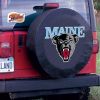 Maine Tire Cover w/ Black Bears Logo - Black Vinyl