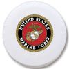 United States Marines Tire Cover - Black Vinyl