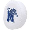 Memphis Tire Cover w/ Tigers Logo - White Vinyl