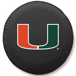 Miami Hurricanes Black Spare Tire Cover