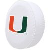 Miami Hurricanes White Spare Tire Cover