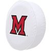 Miami Tire Cover w/ RedHawks Logo - Black Vinyl