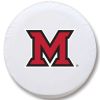 Miami Tire Cover w/ RedHawks Logo - Black Vinyl