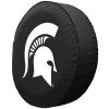 Michigan State Tire Cover w/ Spartans Logo - Black Vinyl