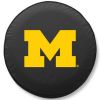 Michigan Tire Cover w/ Wolverines Logo - Blue Vinyl