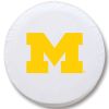 Michigan Tire Cover w/ Wolverines Logo - Blue Vinyl