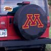 Minnesota Tire Cover w/ Golden Gophers Logo - Black Vinyl