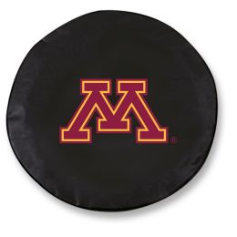 Minnesota Tire Cover w/ Golden Gophers Logo - Black Vinyl