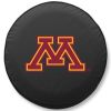 Minnesota Tire Cover w/ Golden Gophers Logo - Black Vinyl