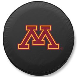 Minnesota Tire Cover w/ Golden Gophers Logo - Black Vinyl