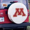 Minnesota Tire Cover w/ Golden Gophers Logo - White Vinyl