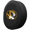 Missouri Tire Cover w/ Tigers Logo - White Vinyl