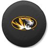 Missouri Tire Cover w/ Tigers Logo - White Vinyl