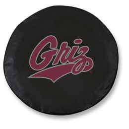 Montana Tire Cover w/ Grizzlies Logo - Black Vinyl