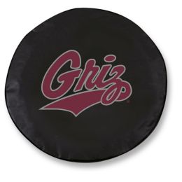 Montana Tire Cover w/ Grizzlies Logo - Black Vinyl