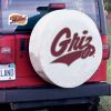 Montana Tire Cover w/ Grizzlies Logo - White Vinyl