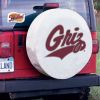 Montana Tire Cover w/ Grizzlies Logo - White Vinyl